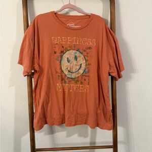 Happiness Matters Orange T-Shirt